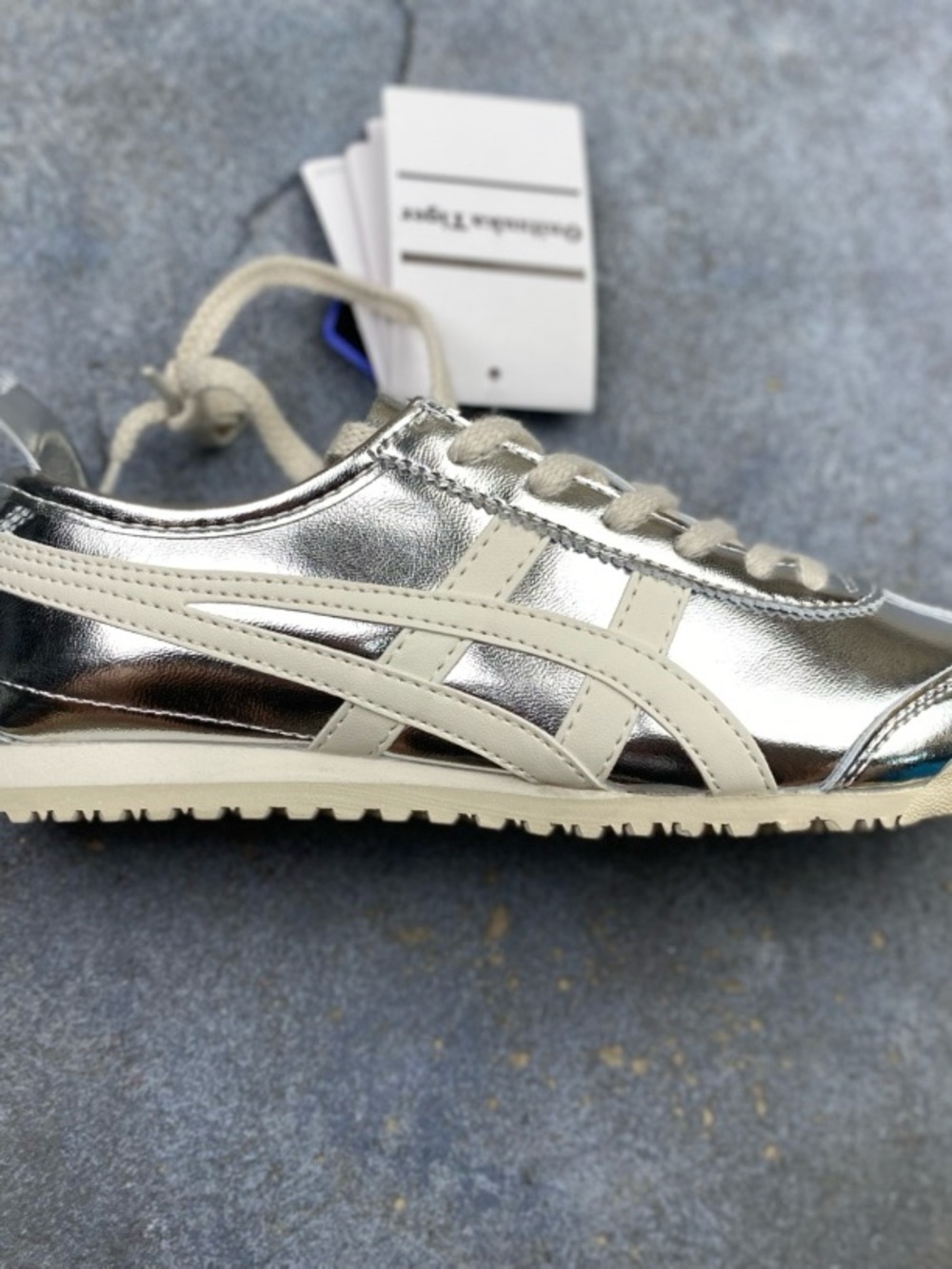 Onitsuka Tiger Mexico 66 Silver White Sneakers Women - Picture 3 of 8